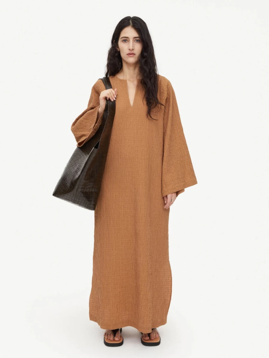 By Malene Birger Women's Tobacco Brown Organic Cotton Maxi Dress - Kayia