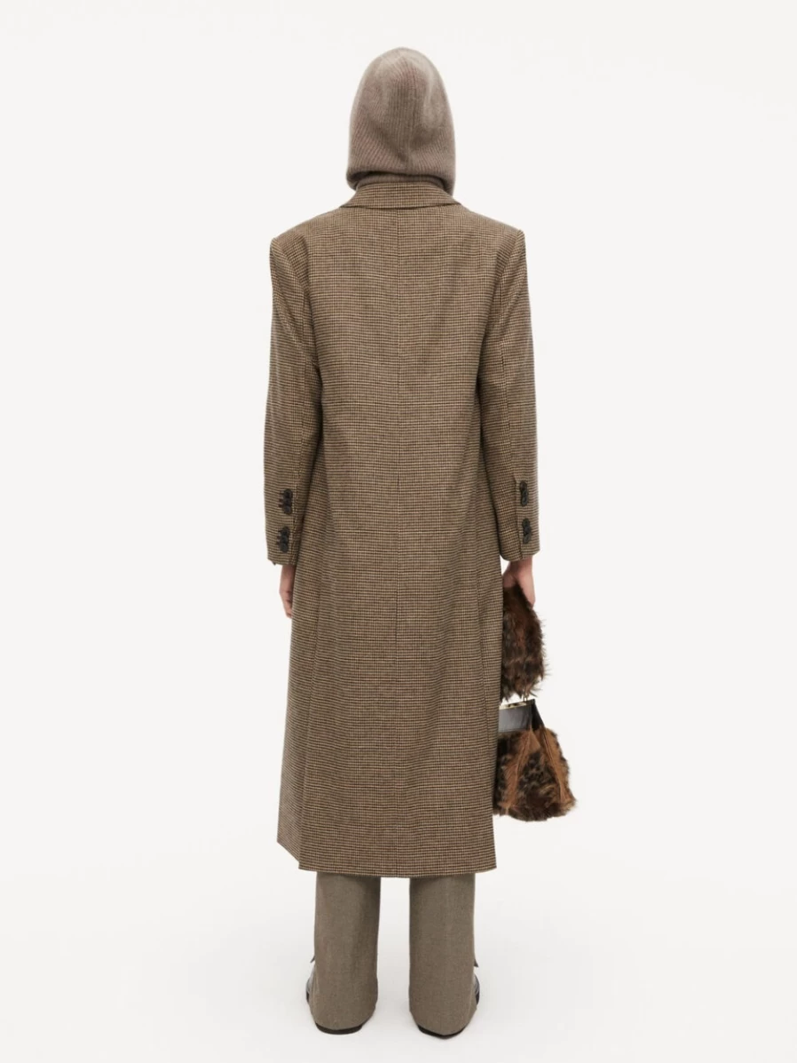By Malene Birger Women's Houndstooth Single-Breasted Coat - Rosennan