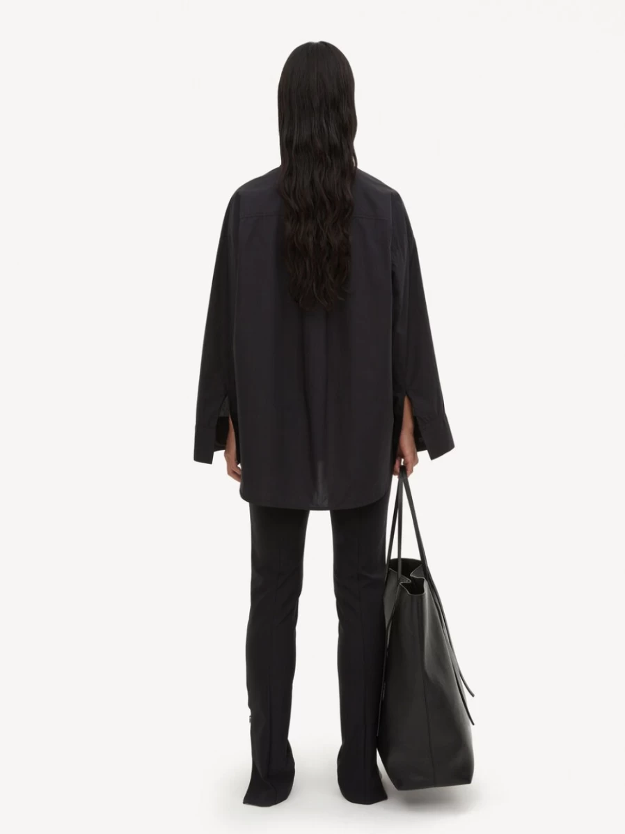By Malene Birger Women's Black Organic Cotton Shirt - Derris Style