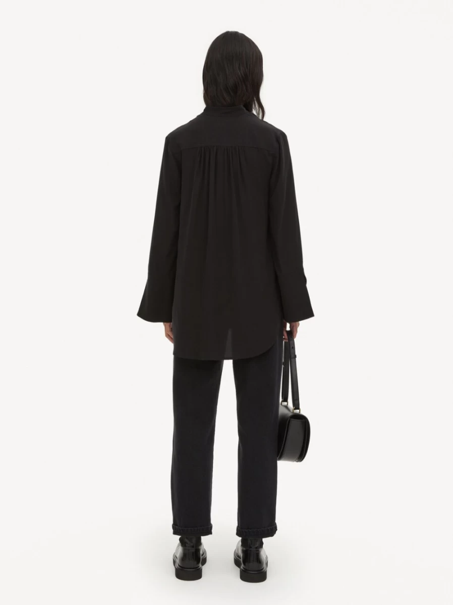 By Malene Birger Women's Black Flaiy Silk Blouse