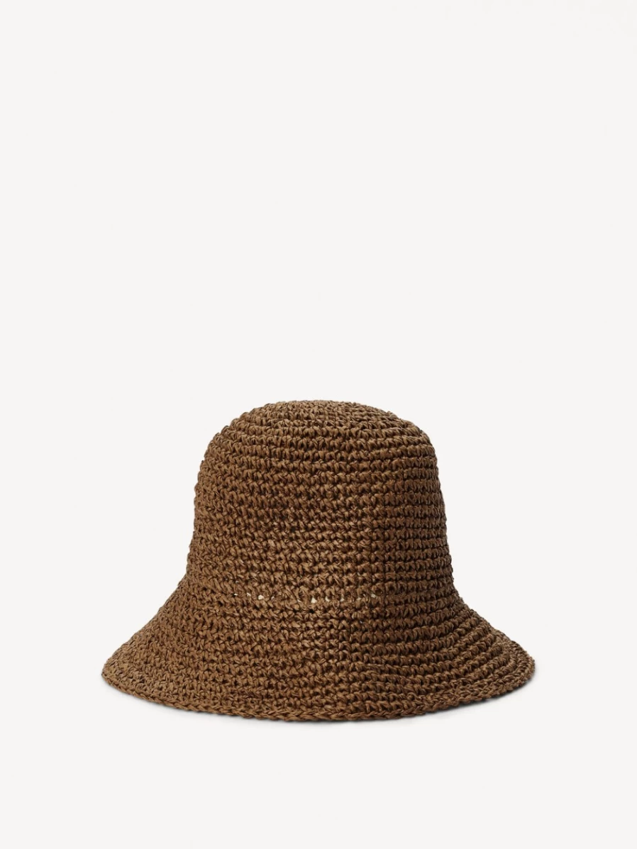 By Malene Birger Women's Strawa Hat in Warm Brown - Stylish Summer Accessory