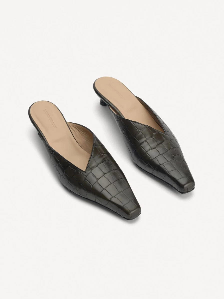 By Malene Birger Micea Mules for Women in Dusty Brown | Comfortable Slip-On Shoes