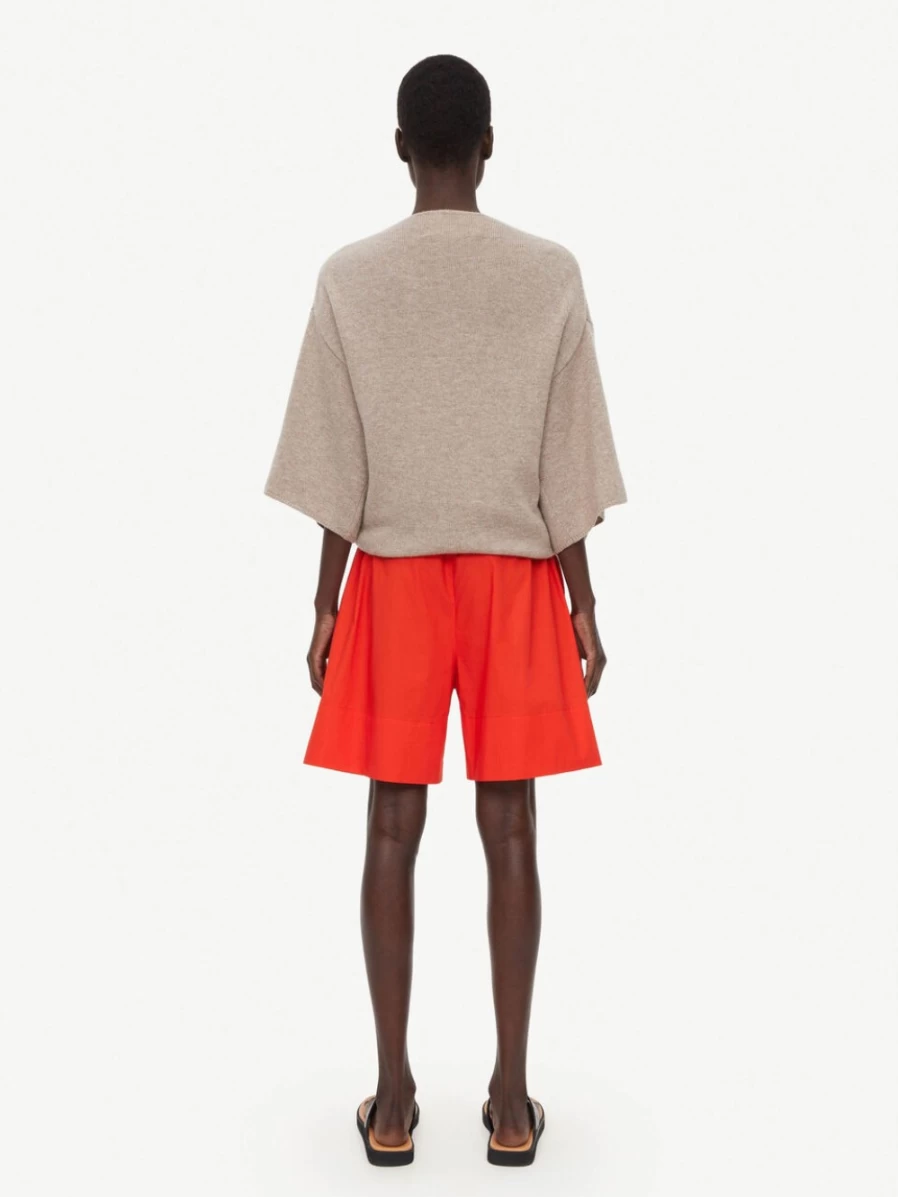 By Malene Birger Women's Siona Shorts in Orange | High-Waisted Casual Summer Shorts