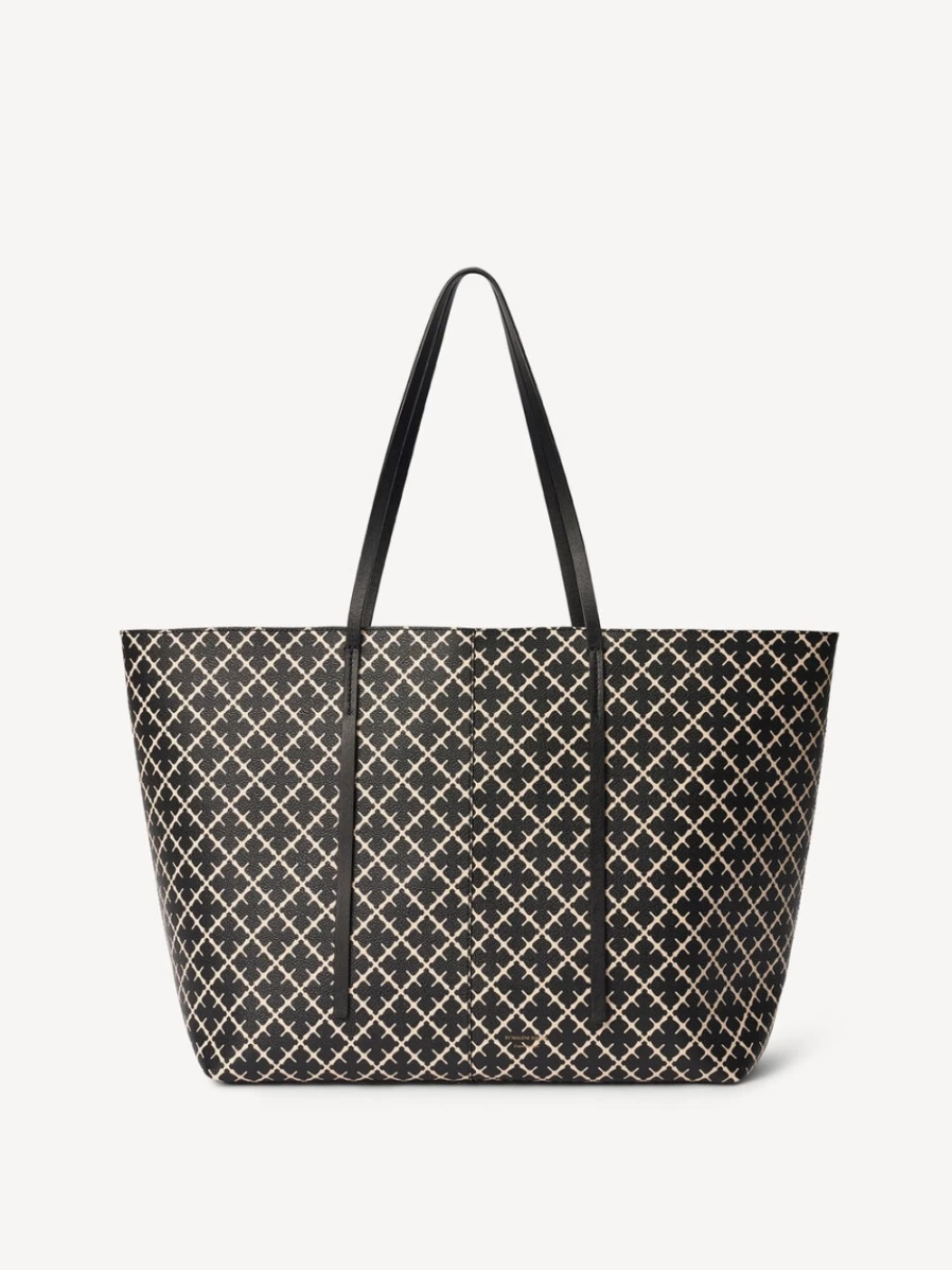 By Malene Birger Women's Black Abi Printed Tote Bag