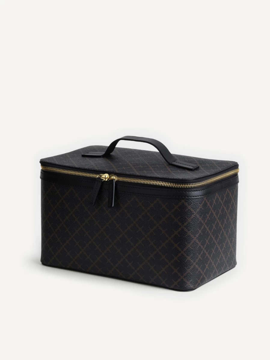 By Malene Birger Bae Beauty Cosmetics Case for Women - Dark Chocolate Makeup Bag