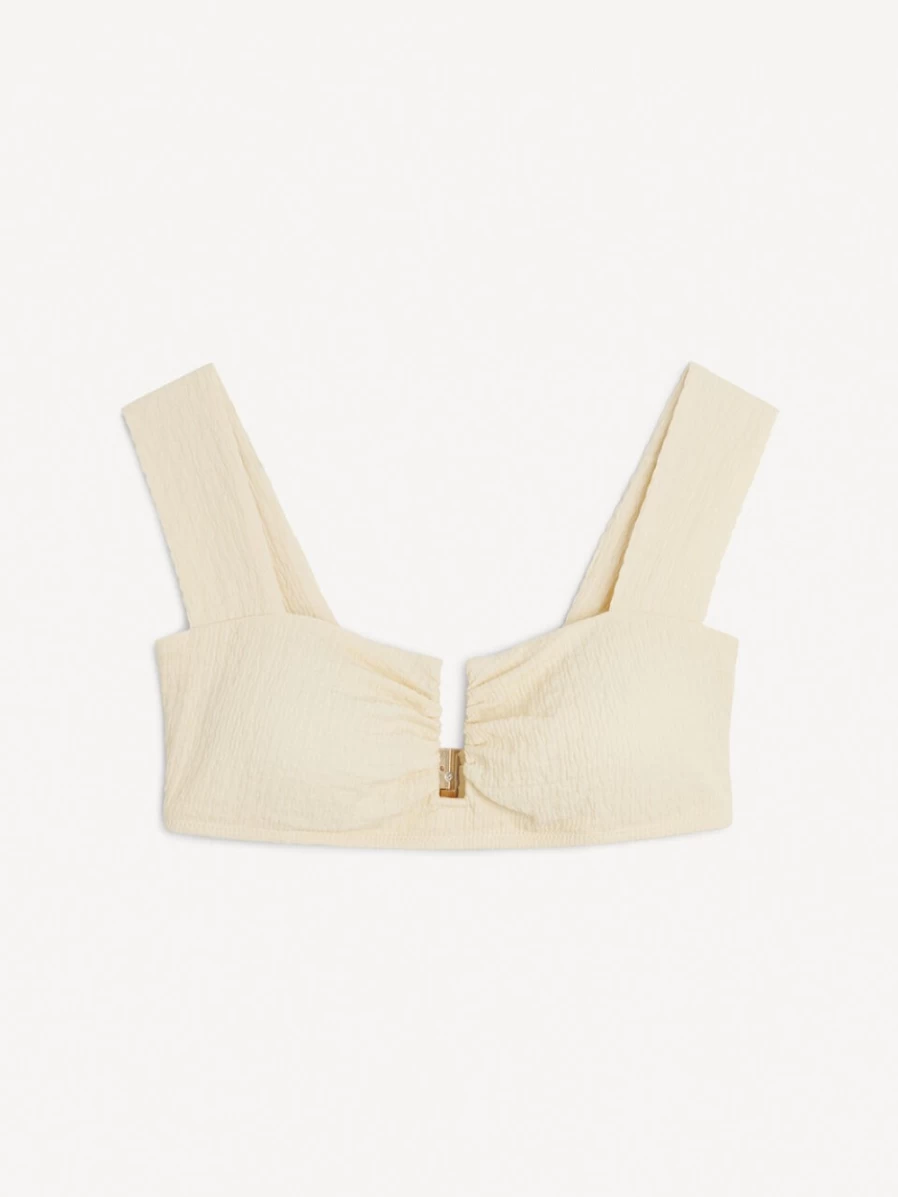 By Malene Birger Women's Belira Bikini Top in Vanilla Cream