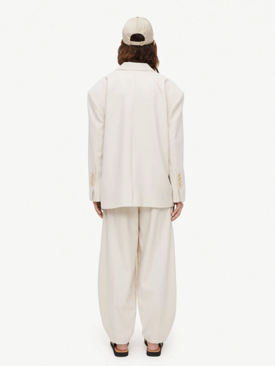 By Malene Birger Women's Vanilla Cream Single-Breasted Blazer - Biena