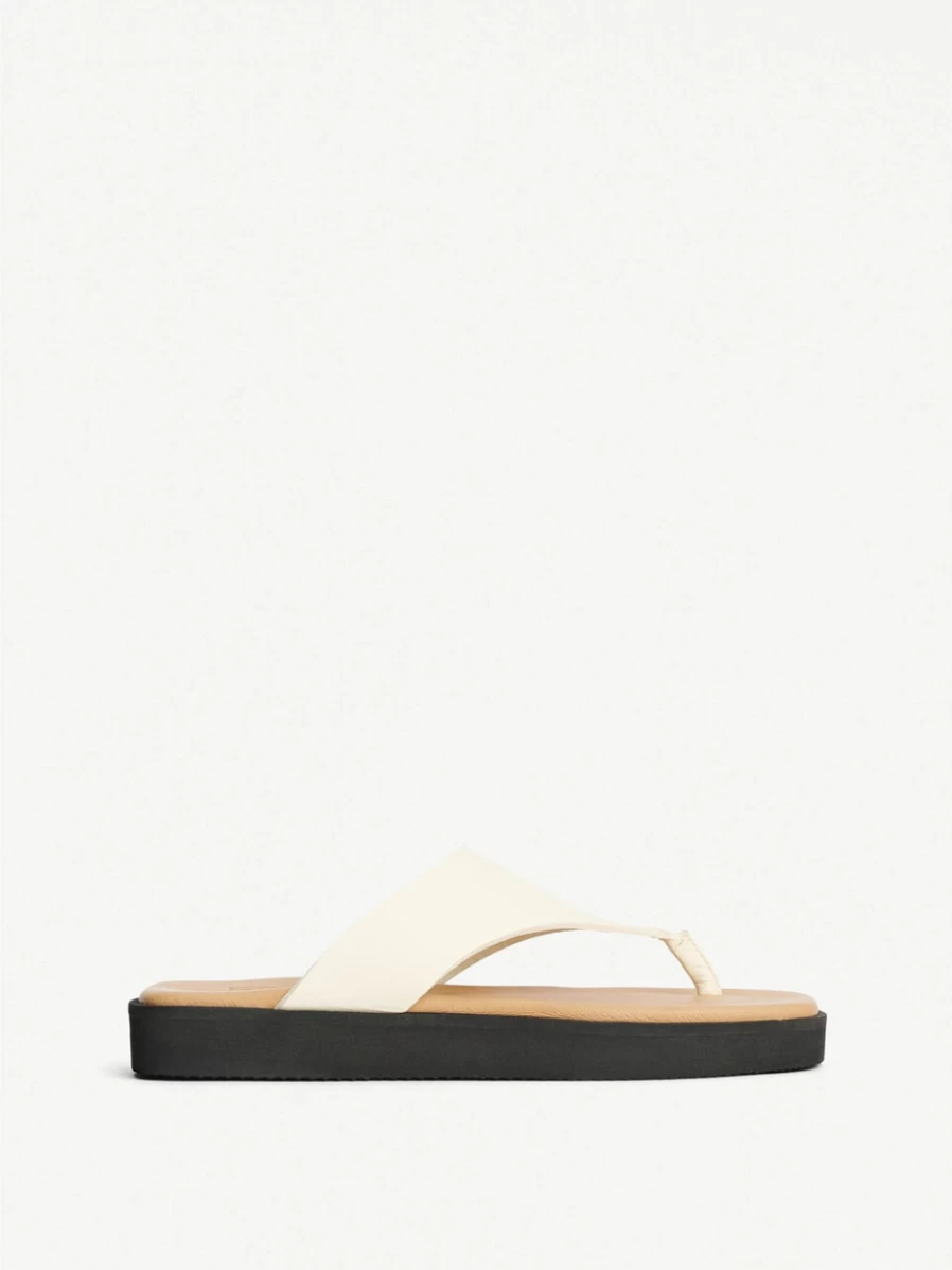 By Malene Birger Women's Marisol Vanilla Cream Leather Sandals