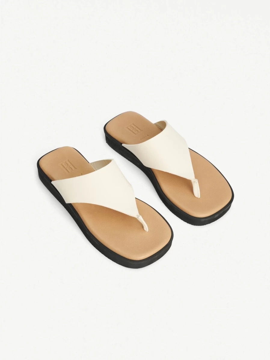 By Malene Birger Women's Marisol Vanilla Cream Leather Sandals